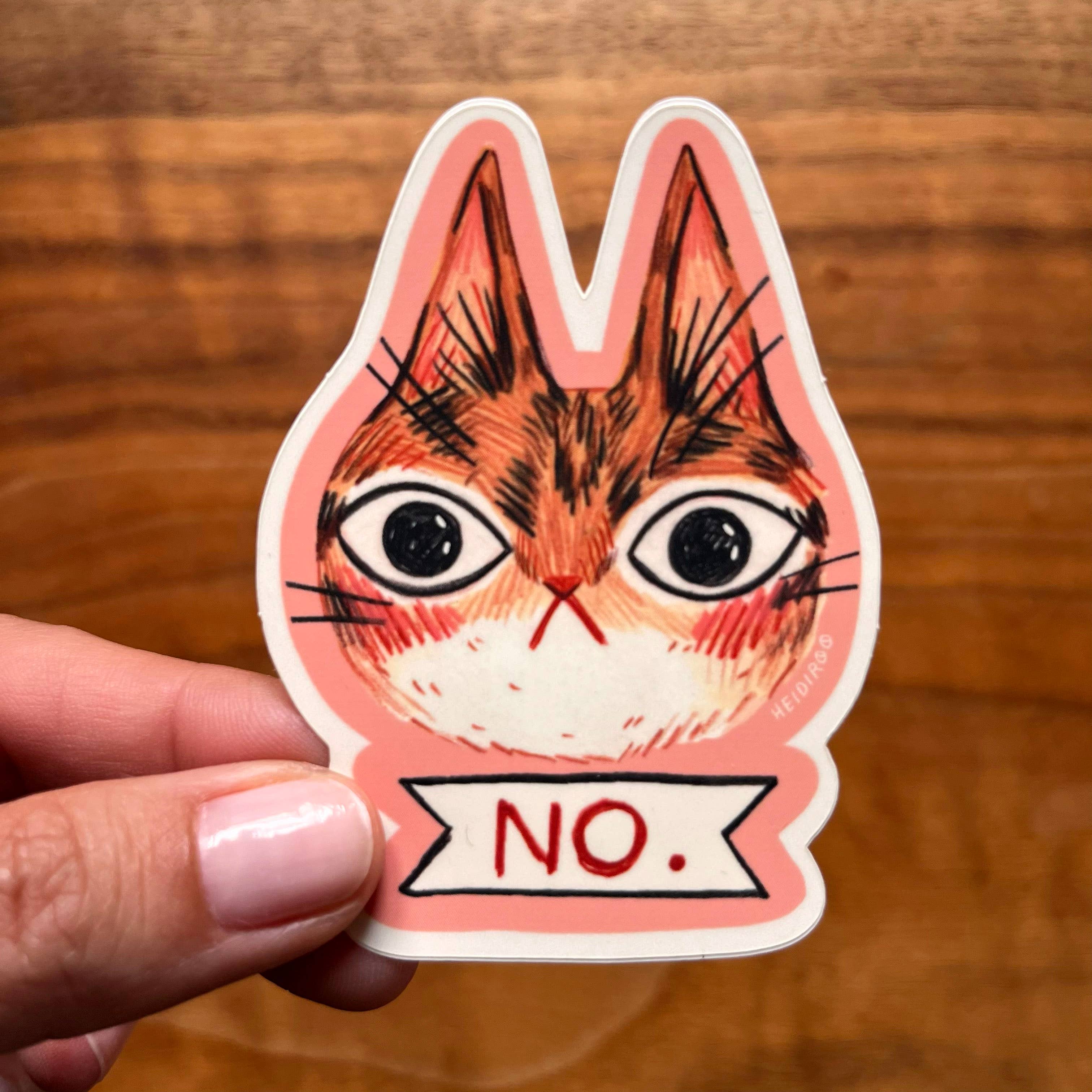 No Cat Sticker